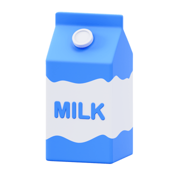milk 3d illustration png