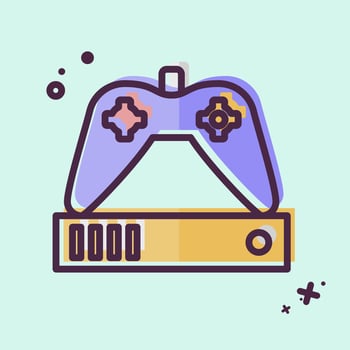 Icon Gamebling. related to Metaverse symbol. MBE style. design editable vector