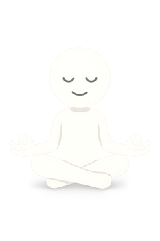 Meditating Stickman Icon png