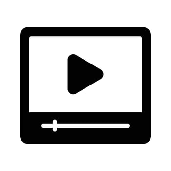 Well designed glyph icon of event recording vector