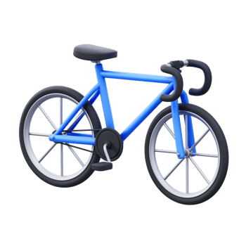 bicycle 3d illustration png