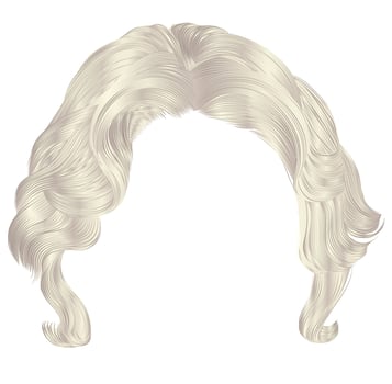 disheveled men's haircut blond colors with parting . beauty fashion vector
