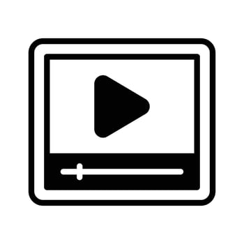 Well designed glyph icon of event recording. vector
