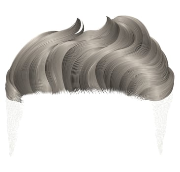 trendy stylish man hairs. beauty style high hair styling vector