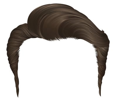 trendy man hairs.brown color.beauty style vector