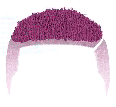 trendy curly african short pink hair . fashion beauty style.afro vector