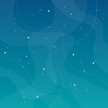 Abstract Trendy Celestial Magical Fantasy Blue Turquoise Background Design vector