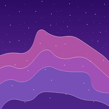 Abstract Trendy Celestial Magical Fantasy Blue Purple Background Design vector
