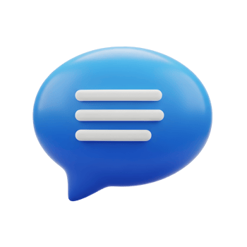 Blue message bubble png