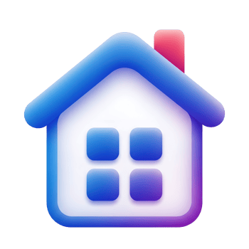 Stylized house icon png