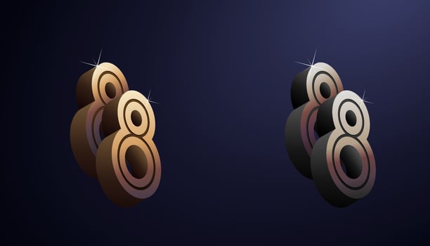 3d Year Anniversary Gold Metal Colour 88th, 88th Happy Anniversary with Elegant Colour, Luxury and Modern. vector