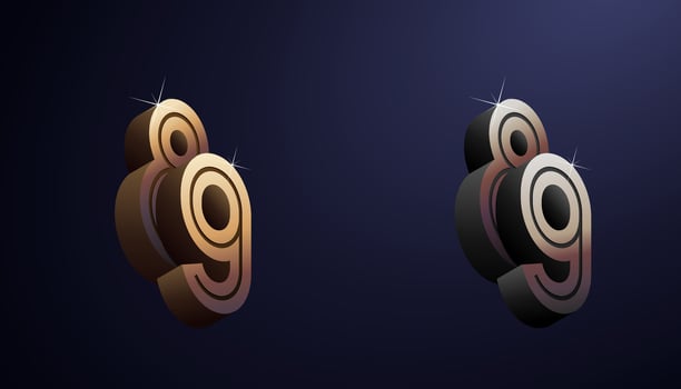 3d Year Anniversary Gold Metal Colour 89th, 89th Happy Anniversary with Elegant Colour, Luxury and Modern. vector