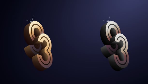 3d Year Anniversary Gold Metal Colour 93th, 93th Happy Anniversary with Elegant Colour, Luxury and Modern. vector