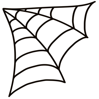 Spider Web Corner Clipart, Halloween Web Illustration png
