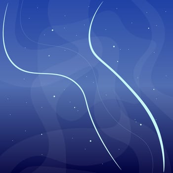 Abstract Trendy Celestial Magical Fantasy Blue Background Design vector