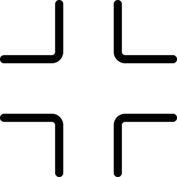 Full screen icon set. Expand size icons. Trim view sign. Enlarge screen symbols. arrows pointing outward expansion. extend image collection, vector