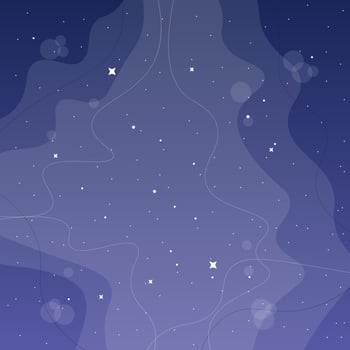 Abstract Trendy Celestial Magical Fantasy Dark Blue Bubble Background Vecto Design vector