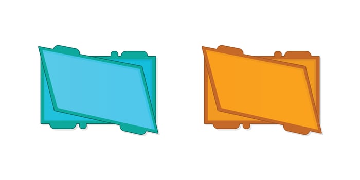 Colorful geometric design overlays vector