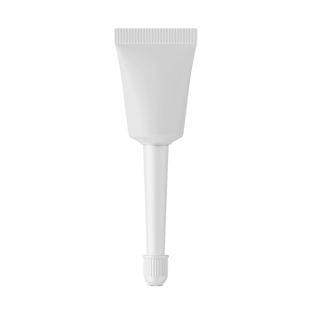 Blank white tube for cream isolated on transparent background, ready for branding png