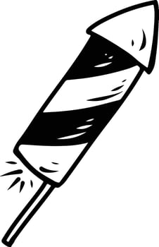 fireworks illustration black and white vector