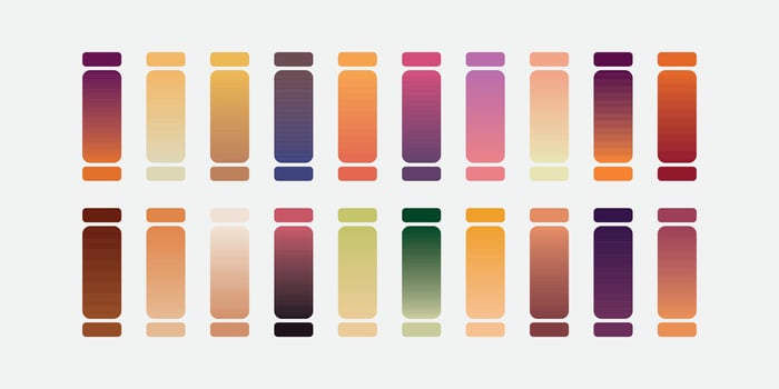 Color swatches gradient vector