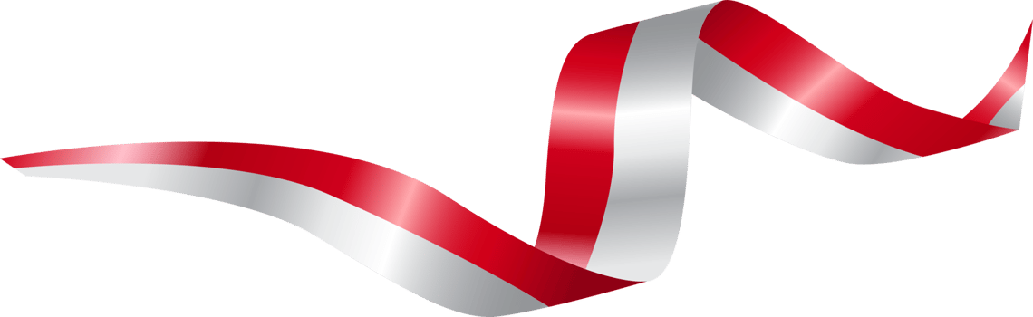 Wavy Gradient Red and White Indonesian Flag png
