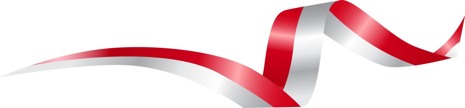 Wavy Gradient Indonesian Flag for Decoration png