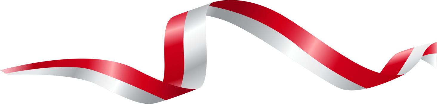 Wavy Indonesian Flag for Decoration png