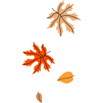 Falling Autumn multi -colored Leaves png