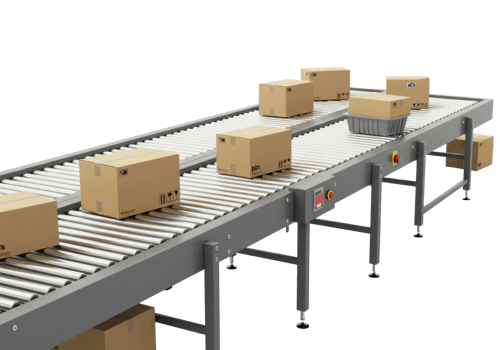 Packaging process warehouse industrial indoor environment overhead logistics efficiency. png