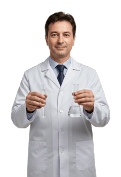 Laboratory experiment by scientist research facility professional setting front scientific investigation. png