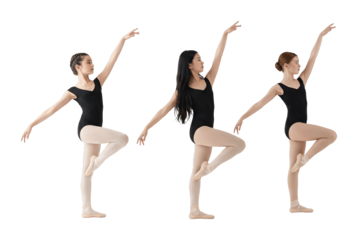 Ballet performance by young dancers studio stage indoor side artistic expression. png