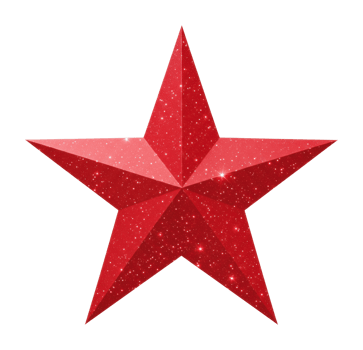 Vibrant red star showcase creative environment abstract viewpoint. png