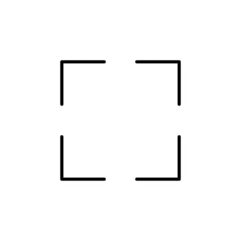 Enter Fullscreen Line Icon for Web Dashboard vector