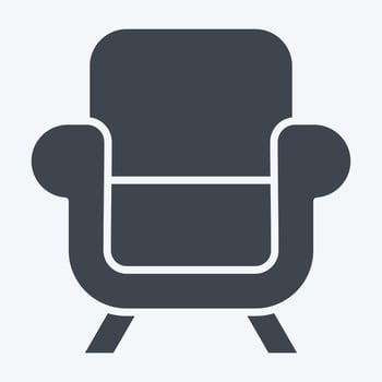Icon Furniture. related to Waste Sorting symbol. glyph style. design editable vector