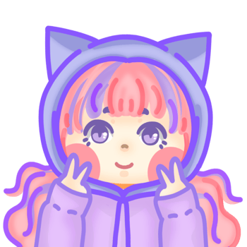 cute purple girl aesthetic png
