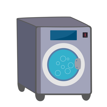 Cartoon Washing Machine Illustration png