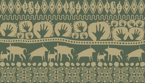 historical animal background vector