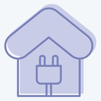 Icon Charging Charging. related to Charging symbol. two tone style. design editable vector