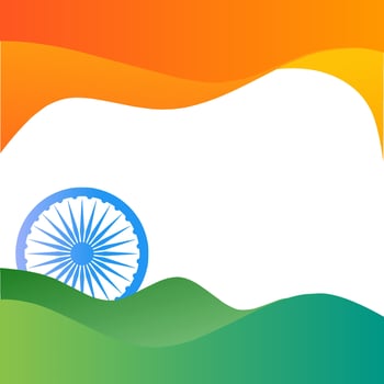 Independence day india flag vector