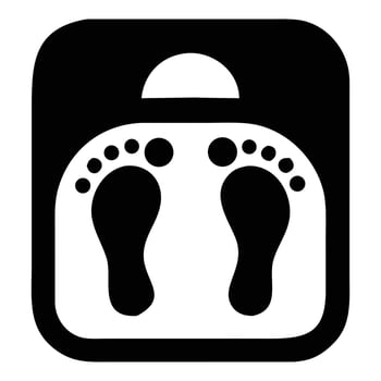 Weight Scale Icon Health Fitness Diet Illustration vector