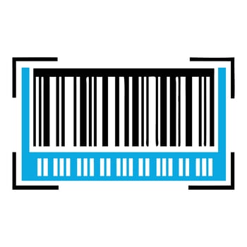 Modern Barcode Illustration Scan Code Product Symbol Design vector