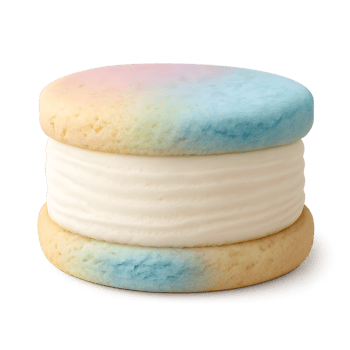 Delicious transparent macaron dessert culinary delight pastry shop bright background close-up view sweet concept png