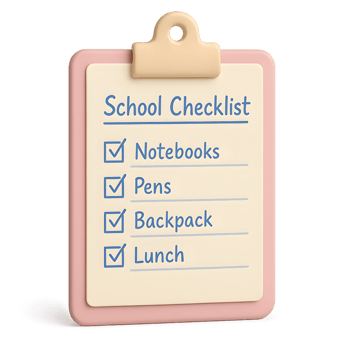 School checklist action classroom graphic design transparent background student environment creative viewpoint png