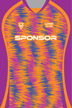 Colorful sports jersey design vector