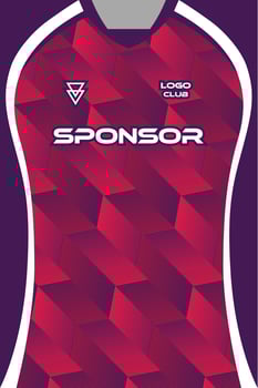 Vibrant sport jersey design vector