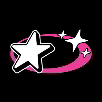 y2k streetwear star arrow icons shapes logo. suitable to abstract background, banner, pattern, flyer, poster, infographic vector