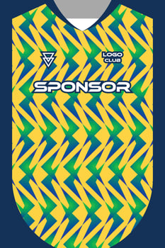 Colorful sports jersey design vector