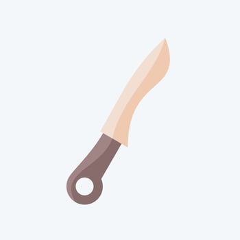 Icon Knife. related to Kitchen Utensils symbol. flat style. design editable vector