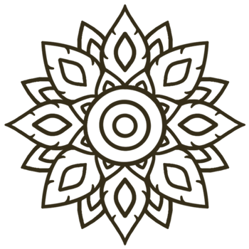 Thai art style ornament black . png